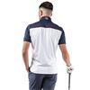 Galvin Green Gents Davon Insula Vest White - Navy - Orange (15)