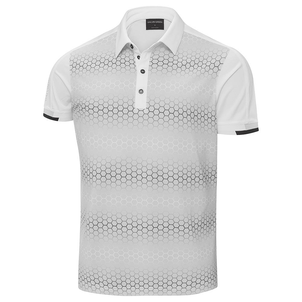 Galvin Green Gents Myles Ventil8 Plus Polo Shirt White - Antartica | Golf Store
