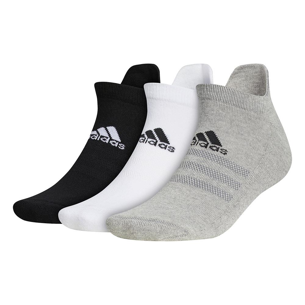 adidas Gents Ankle 3Pack Socks Grey Three