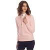 Green Lamb Ladies Lined Trellis Sweater Baby Pink