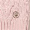 Green Lamb Ladies ½ Zip Chuncky Cable Sweater Baby Pink