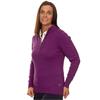 Green Lamb Ladies ½ Zip Chunky Sweater Berry