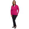 Green Lamb Ladies ½ Zip Chunky Sweater Fuchsia