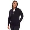 Green Lamb Ladies ½ Zip Chunky Sweater Navy