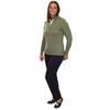 Green Lamb Ladies ½ Zip Chunky Sweater Sage