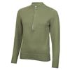 Green Lamb Ladies ½ Zip Chunky Sweater Sage