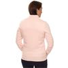 Green Lamb Ladies Lined ½ Zip Cable Sweater Baby Pink