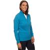 Green Lamb Ladies Lined ½ Zip Cable Sweater Blue