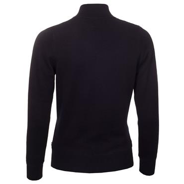 Green Lamb Ladies Lined ½ Zip Cable Sweater Navy