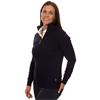 Green Lamb Ladies Lined ½ Zip Cable Sweater Navy