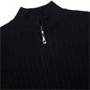 Green Lamb Ladies Lined ½ Zip Cable Sweater Navy