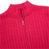 Green Lamb Ladies Lined ½ Zip Cable Sweater Rose