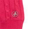 Green Lamb Ladies Lined ½ Zip Cable Sweater Rose