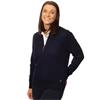 Green Lamb Ladies Wool Mix Cable Sweater Navy