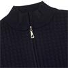 Green Lamb Ladies Wool Mix Cable Sweater Navy