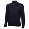 Green Lamb Ladies Wool Mix Cable Sweater Navy