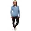 Green Lamb Ladies Full Zip Lined Cardigan with Diagonal Stitch Blue