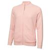 Green Lamb Ladies Full Zip Lined Cardigan with Diagonal Stitch Soft Pink