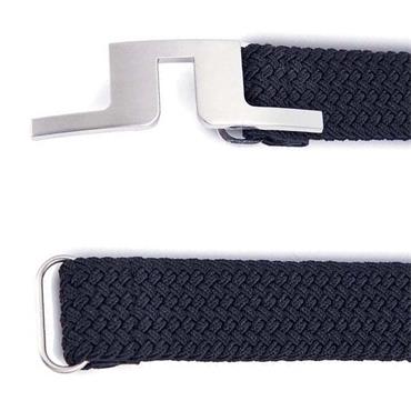J.Lindeberg Gents Berry Braided Belt Navy