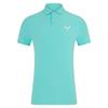 Castore Gents Essential Polo Shirt Light Aqua - White