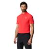 Castore Gents Essential Polo Shirt Poppy Red - White