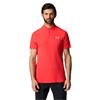 Castore Gents Essential Polo Shirt Poppy Red - White