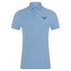 Castore Gents Essential Polo Shirt Sky Blue - Midnight Navy