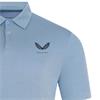 Castore Gents Pinnacle Engineered Knit Polo Shirt Sky Blue - Midnight Navy