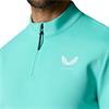 Castore Gents Classic ¼ Zip Top Light Aqua - White