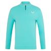 Castore Gents Classic ¼ Zip Top Light Aqua - White