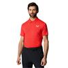 Castore Gents Club Golf Ball Printed Polo Shirt Poppy Red - White