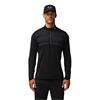Castore Gents Pinnacle LVS Hybrid ½ Zip Midlayer Black - Mid Grey