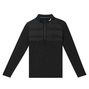 Castore Gents Pinnacle LVS Hybrid ½ Zip Midlayer Black - Mid Grey