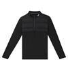 Castore Gents Pinnacle LVS Hybrid ½ Zip Midlayer Black - Mid Grey