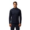 Castore Gents Pinnacle LVS Hybrid ½ Zip Midlayer Midnight Navy - White