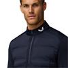 Castore Gents Pinnacle LVS Hybrid ½ Zip Midlayer Midnight Navy - White