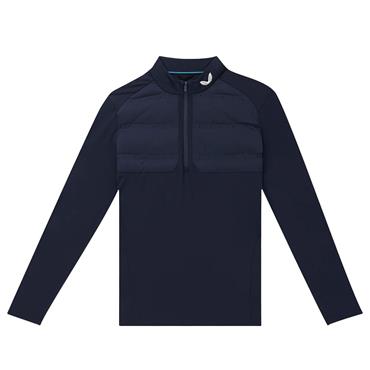 Castore Gents Pinnacle LVS Hybrid ½ Zip Midlayer Midnight Navy - White
