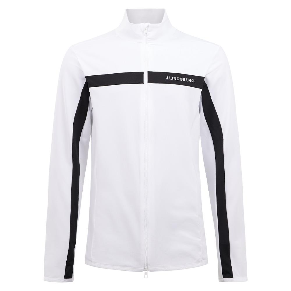 Veste Golf J.Lindeberg Jarvis Femme - Taille L, Mi-couche Zippée, Broderie Pebble Beach