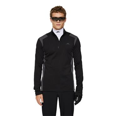 J.Lindeberg Gents Lukas ¼ Zip Mid Layer Black (9999)