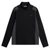 J.Lindeberg Gents Lukas ¼ Zip Mid Layer Black (9999)