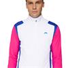 J.Lindeberg Gents Lukas ¼ Zip Mid Layer Pink Peacock (S153)