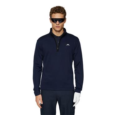 J.Lindeberg Gents Clide ¼ Zip Mid Layer Navy (6855)