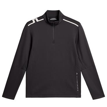 J.Lindeberg Gents Vinnie ¼ Zip Mid Layer Asphalt (W015)