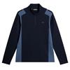 J.Lindeberg Gents Lukas ¼ Zip Mid Layer Vintage Indigo (O319)