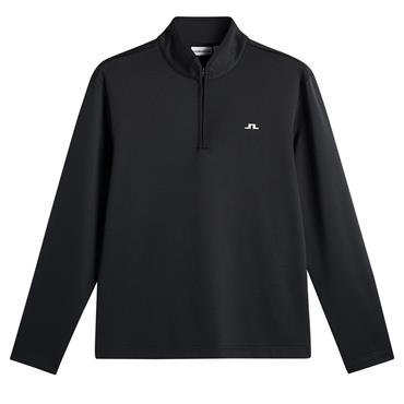J.Lindeberg Gents Clide ¼ Zip Mid Layer Black (9999)