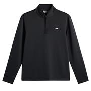 J.Lindeberg Gents Clide ¼ Zip Mid Layer Black (9999)