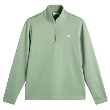 J.Lindeberg Gents Clide ¼ Zip Mid Layer Hedge Green (M286)