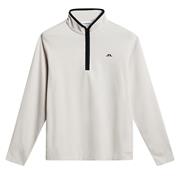 J.Lindeberg Gents Clide ¼ Zip Mid Layer Moonbeam (U029)