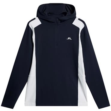 J.Lindeberg Gents Lukas ¼ Zip Hood Navy (6855)