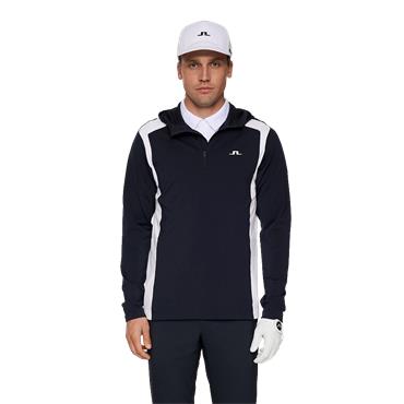 J.Lindeberg Gents Lukas ¼ Zip Hood Navy (6855)